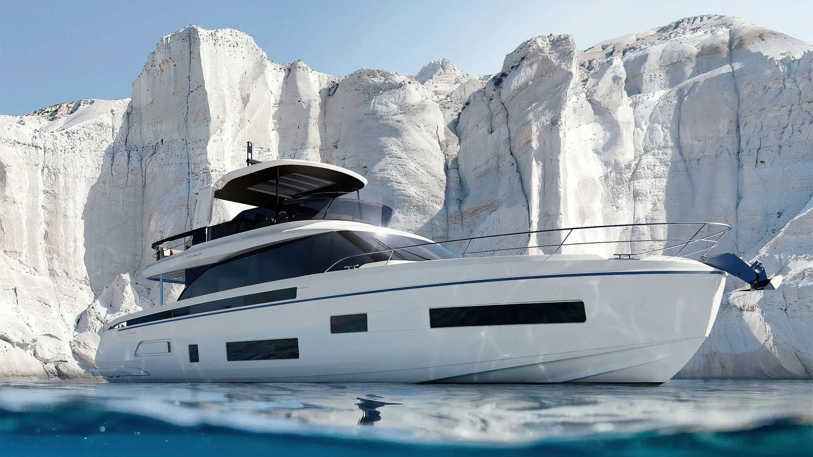 Official Azimut Fly 70 image supplied by Azimut Yachts.