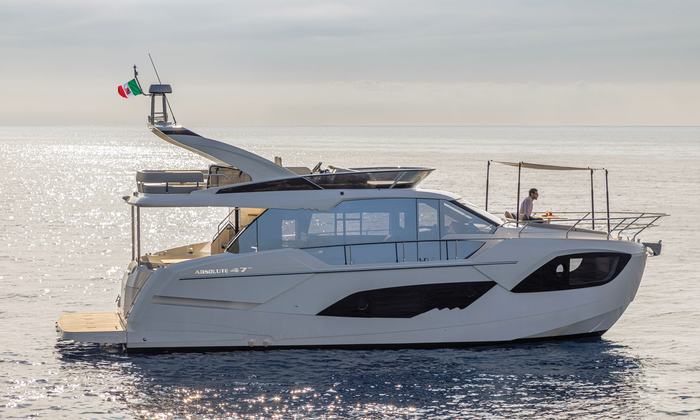 Official Absolute 47 FLY image supplied by Absolute Yachts.