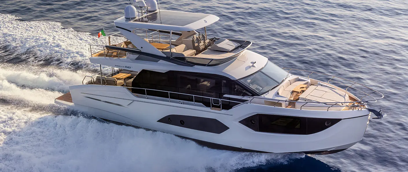 Official Absolute 60 FLY image supplied by Absolute Yachts.