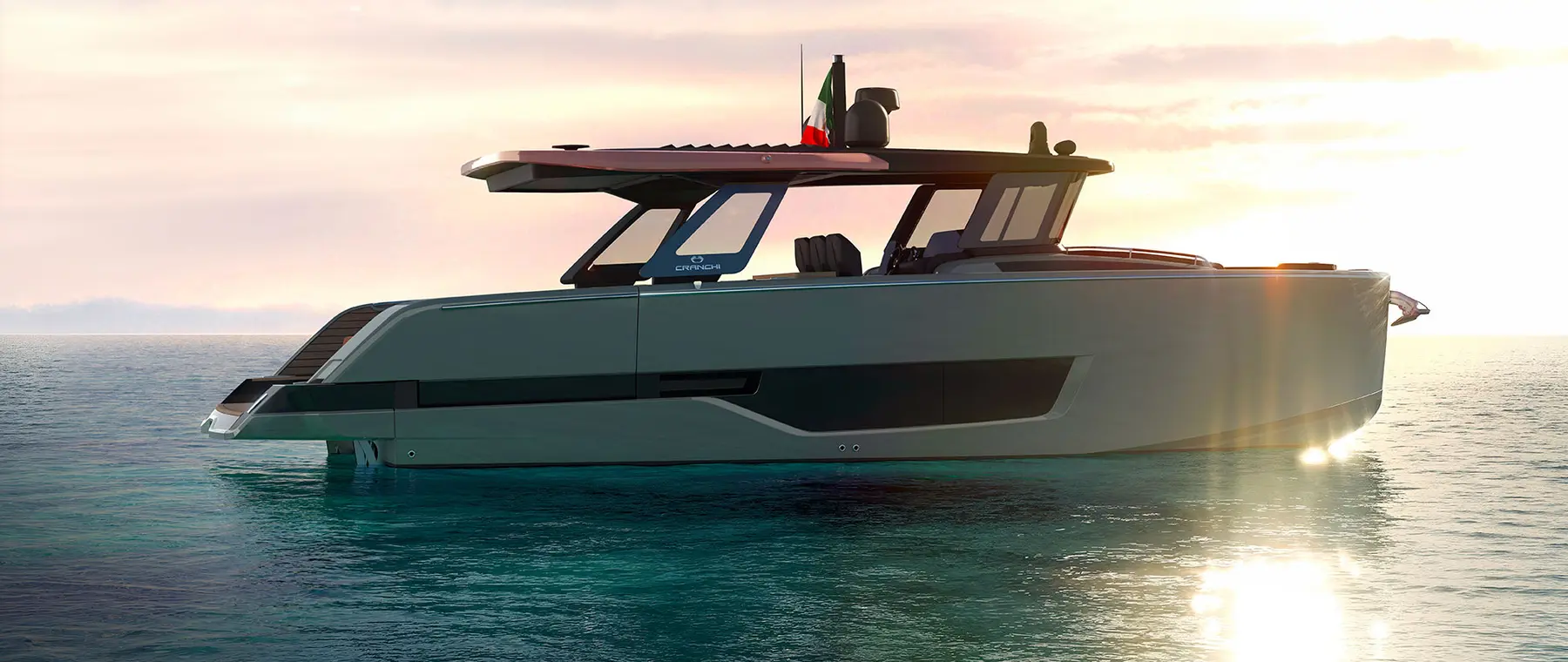 Official Cranchi A47 image supplied by Cranchi Yachts.