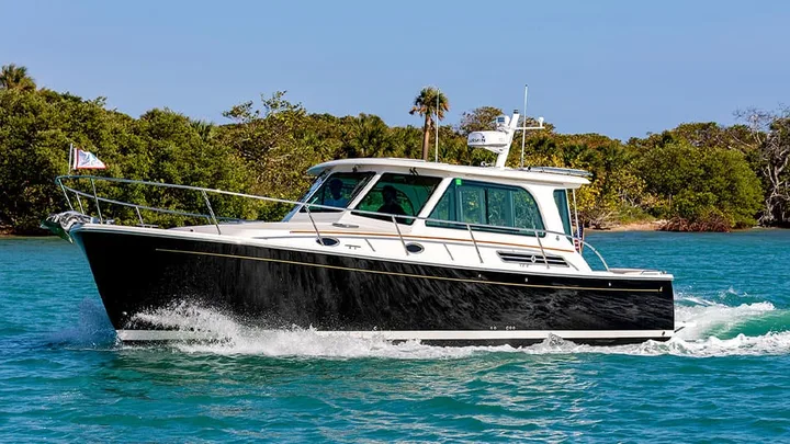 Official Back Cove 372 image supplied by Back Cove Yachts.