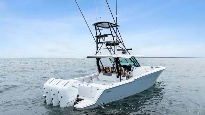 Official Bertram 39CC image supplied by Bertram Yachts.