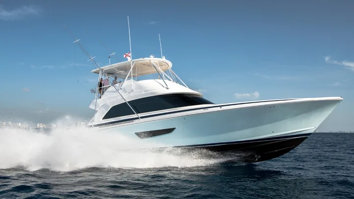 Official Bertram 61 Convertible image supplied by Bertram Yachts.