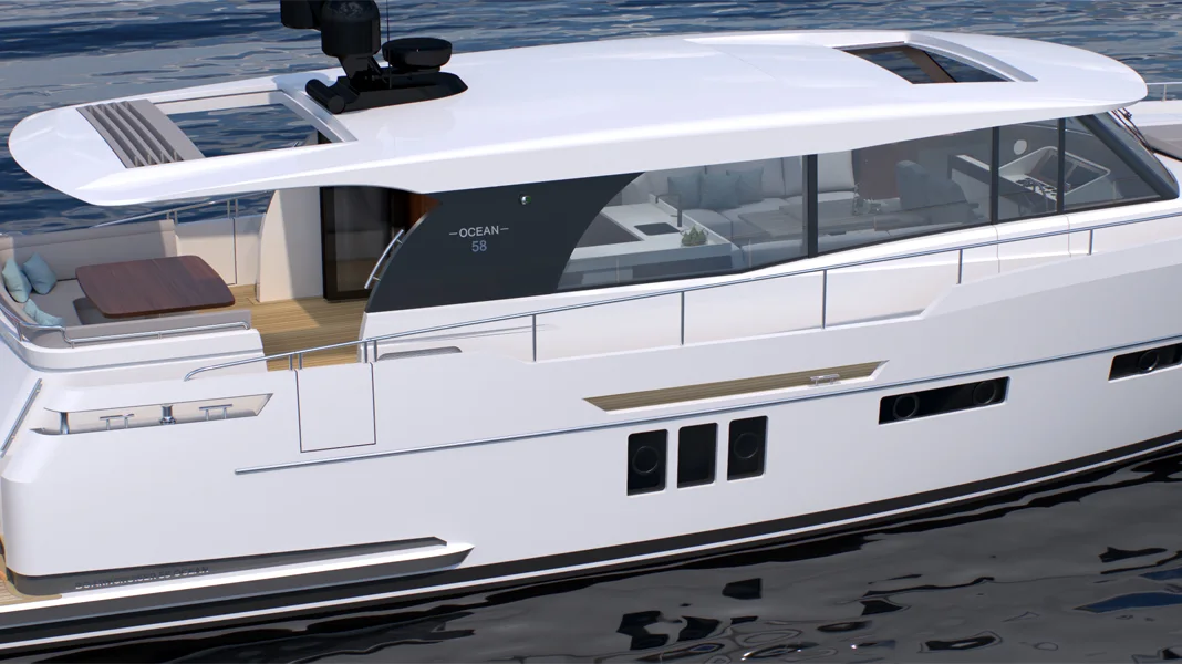 Official Boarncruiser 58 Ocean Coupe image supplied by Boarnstream Yachting.