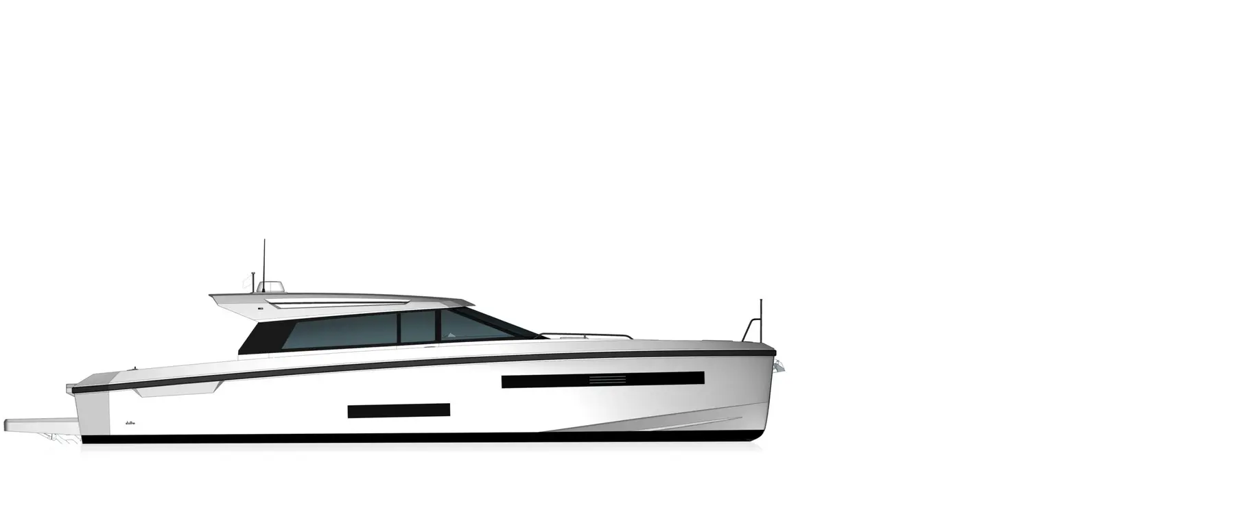 Official Delta 48 Adventure image supplied by Delta Powerboats.