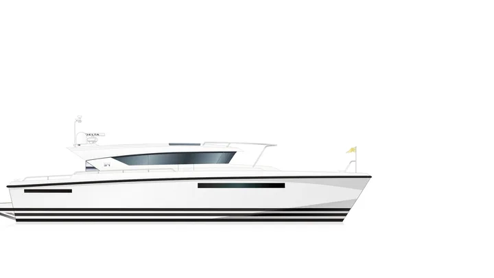 Official Delta 54 IPS image supplied by Delta Powerboats.
