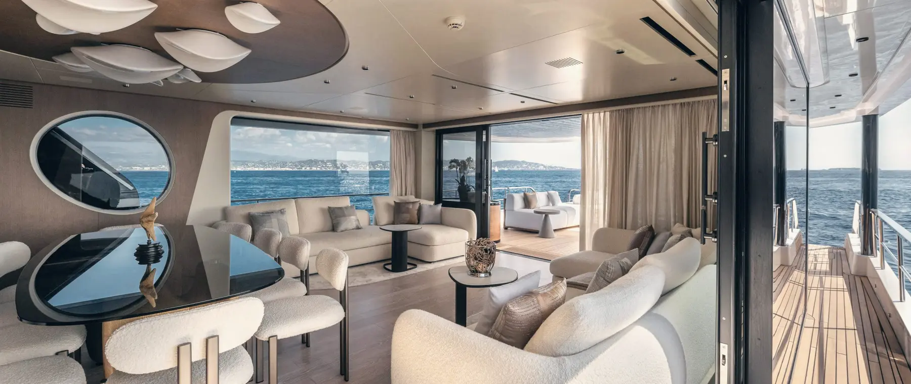 Arcadia A80 interior — official Arcadia Yachts image