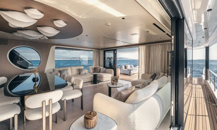 Arcadia A80 interior — official Arcadia Yachts image