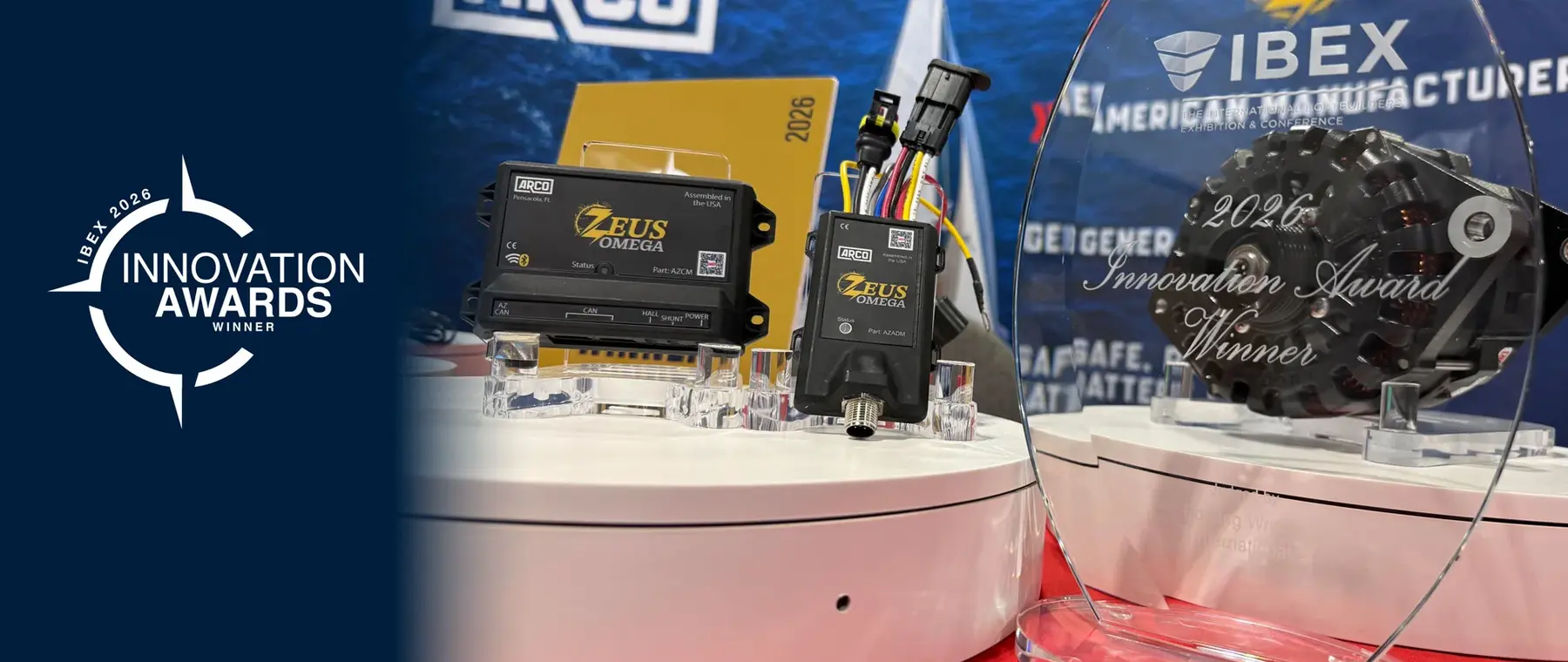 ARCO Marine official IBEX innovation award hero — ARCO Zeus Omega Wins IBEX 2026 Award for Distributed Alternator Control