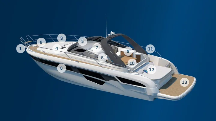 Official BAVARIA S45 model image from Bavaria Yachts.