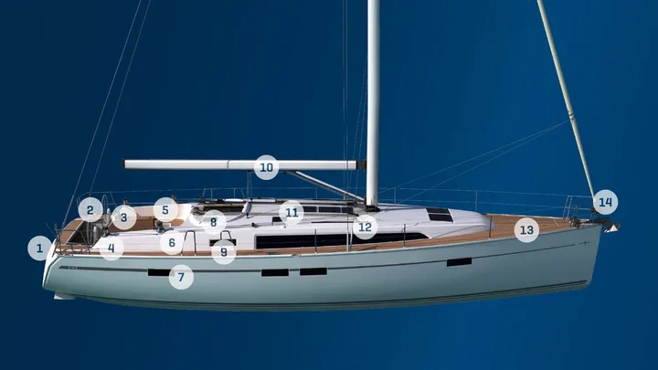 Official BAVARIA CRUISER 46 model image from Bavaria Yachts.
