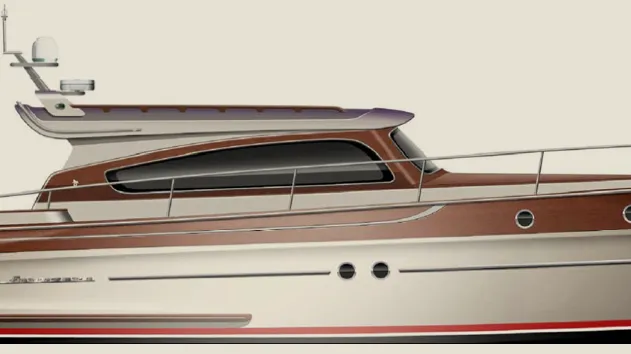 Official Breedendam MTB Fourzero Wheelhouse model image from Breedendam Yachts.