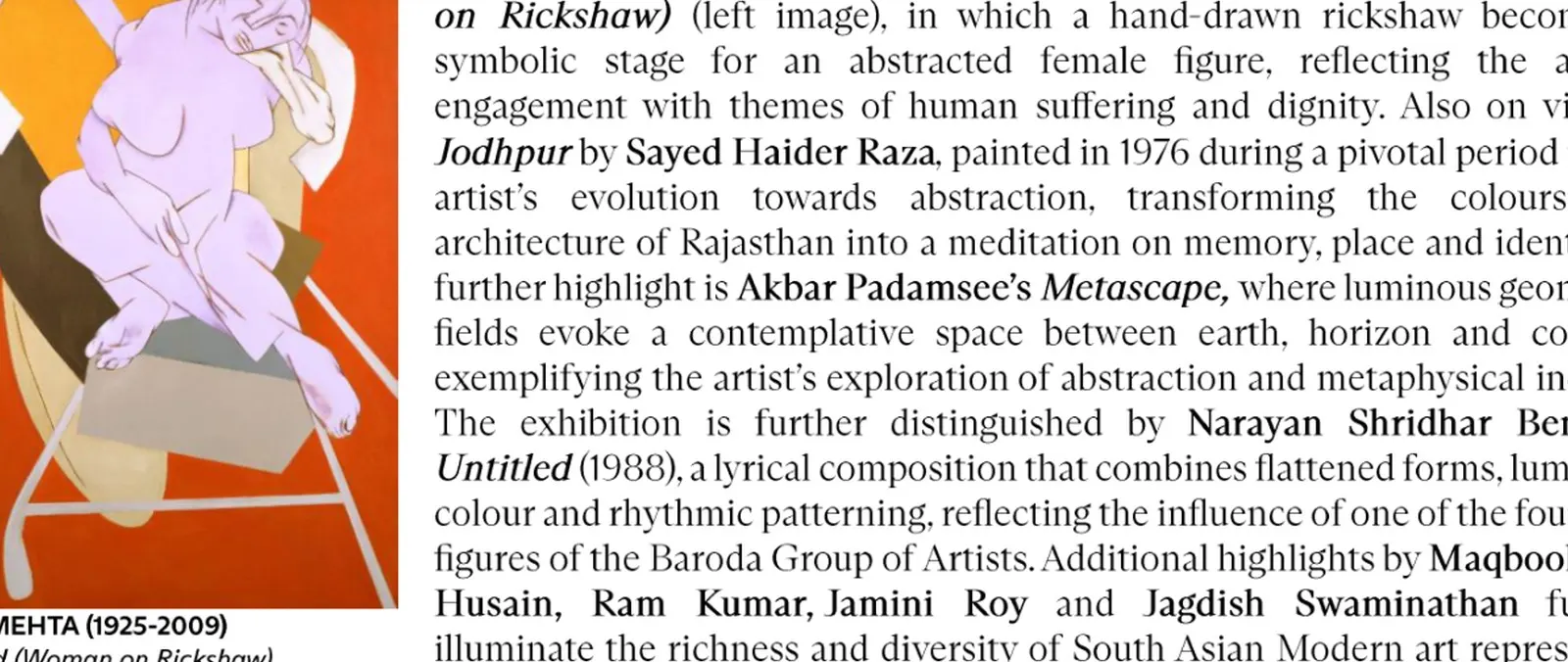 Christie’s Brings the Dabriwala Collection to Hong Kong in First South Asian Modern Art Exhibition