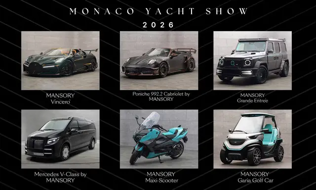 MANSORY’s Monaco Display Connects Bespoke Cars and Yachting