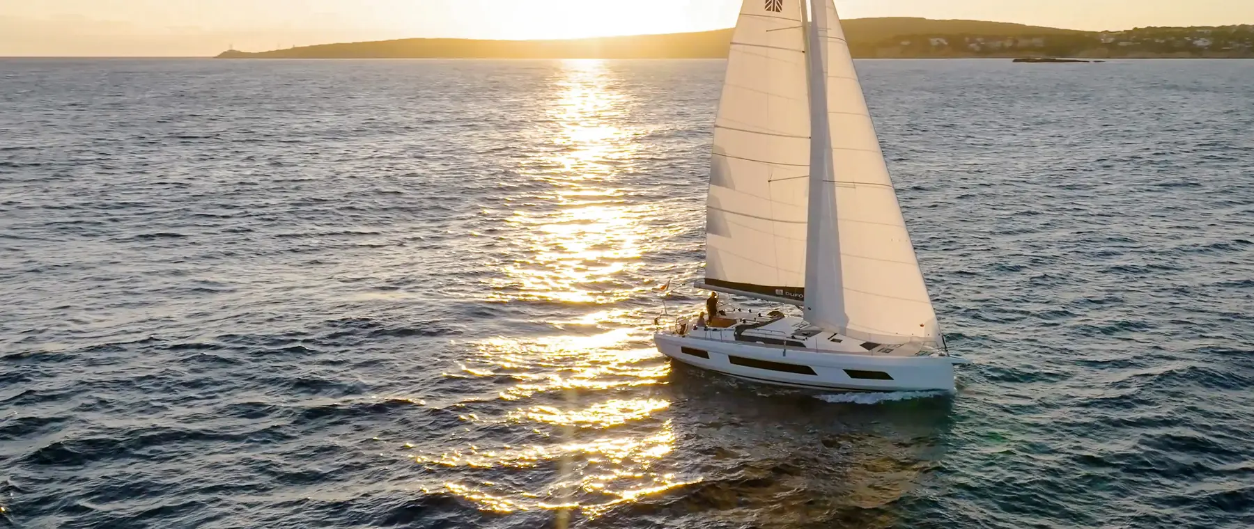 Official Dufour 44 model image from Dufour Yachts.