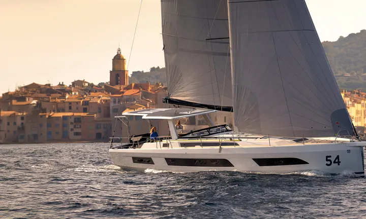 Official Dufour 54 model image from Dufour Yachts.