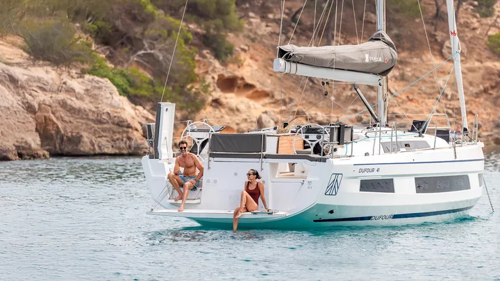 Official Dufour 41 model image from Dufour Yachts.
