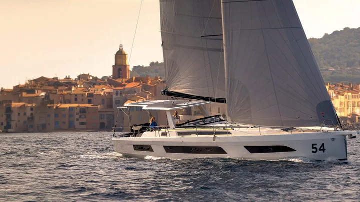 Official Dufour 54 model image from Dufour Yachts.