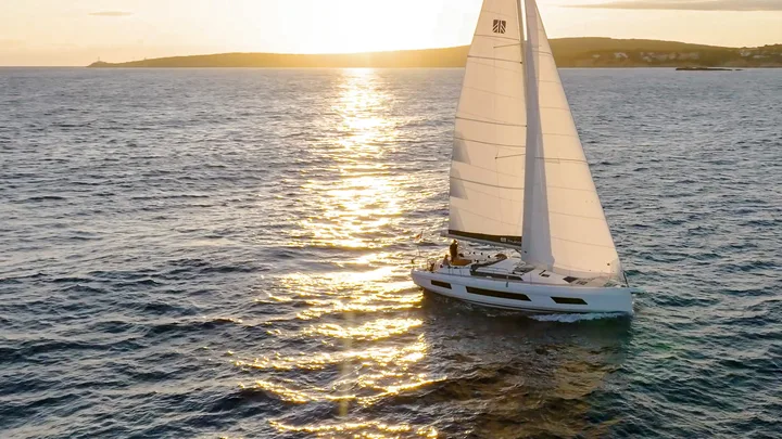 Official Dufour 44 model image from Dufour Yachts.