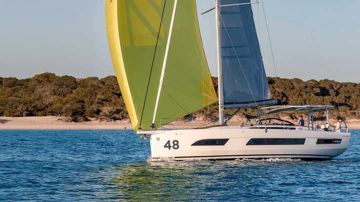 Official Dufour 48 model image from Dufour Yachts.
