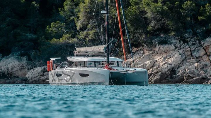 Official Excess 13 model image from Excess Catamarans.
