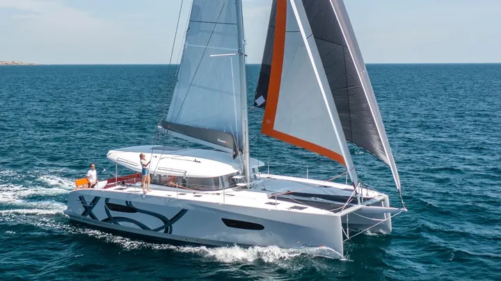 Official Excess 14 model image from Excess Catamarans.
