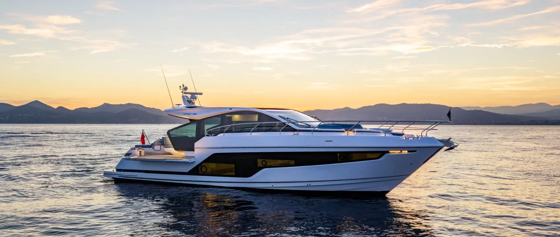 Fairline Targa 58 GTO — official manufacturer image accompanying Southampton 2026 statement