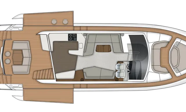 Fairline Squadron 58 Keeps Beach-Club Balconies in Current 2026 Range