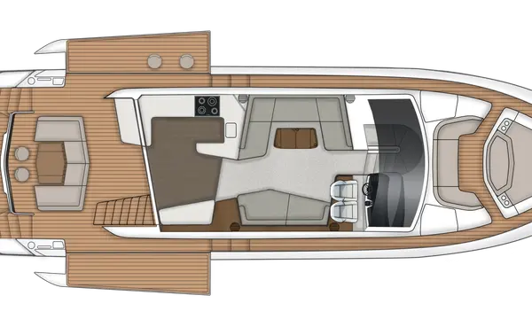 Fairline Squadron 58 Keeps Beach-Club Balconies in Current 2026 Range