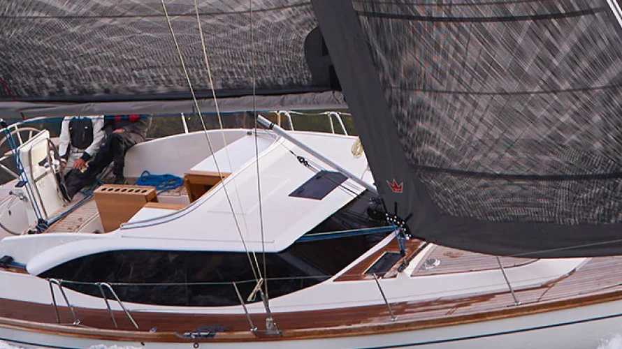 Official Faurby 420 DS model image from Faurby Yachts.