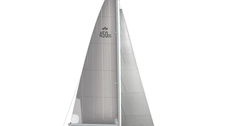 Official Faurby 450 DS model image from Faurby Yachts.
