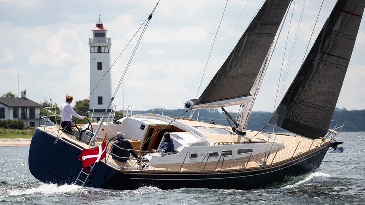 Official Faurby 460 model image from Faurby Yachts.