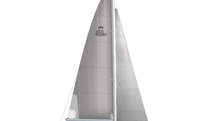 Official Faurby 450 DS model image from Faurby Yachts.