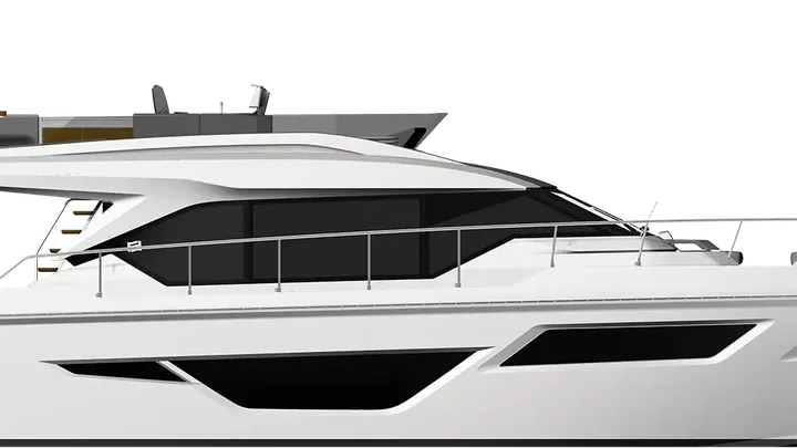 Official Ferretti Yachts 580 model image from Ferretti Yachts.