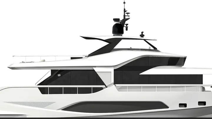 Official Ferretti Yachts INFYNITO 80 model image from Ferretti Yachts.