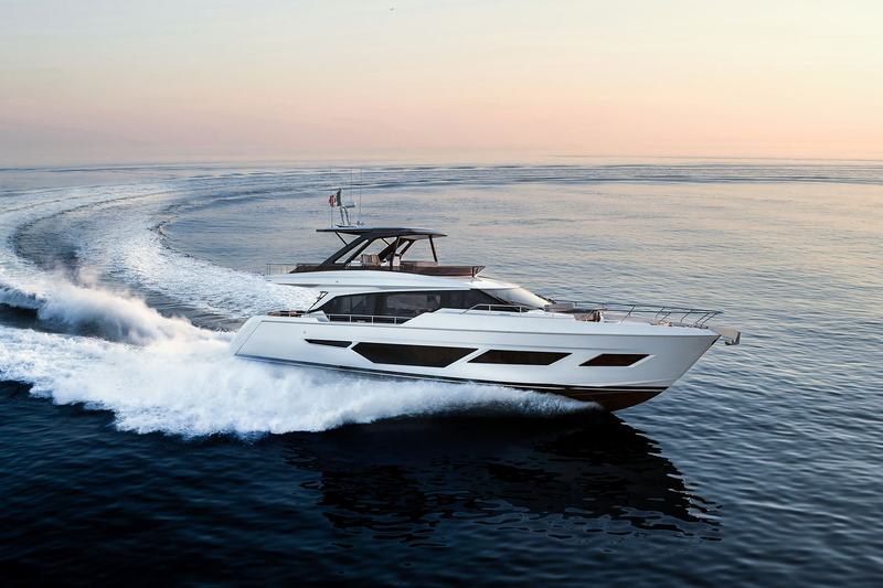 Ferretti Yachts 720 flybridge yacht