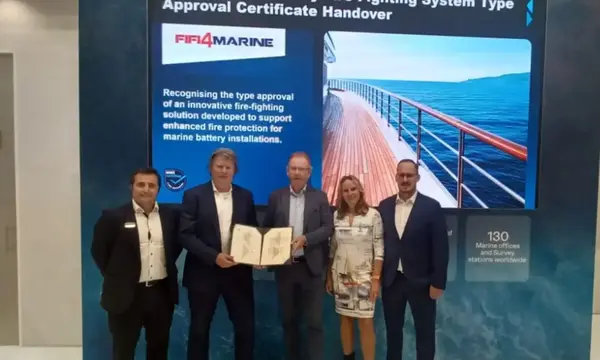 FIFI4MARINE Battery Fire System Gains RINA Type Approval