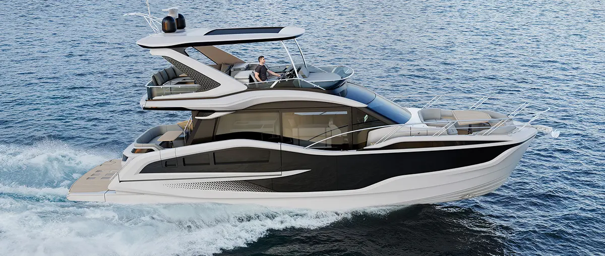 Official Galeon 520 FLY model image from Galeon Yachts.