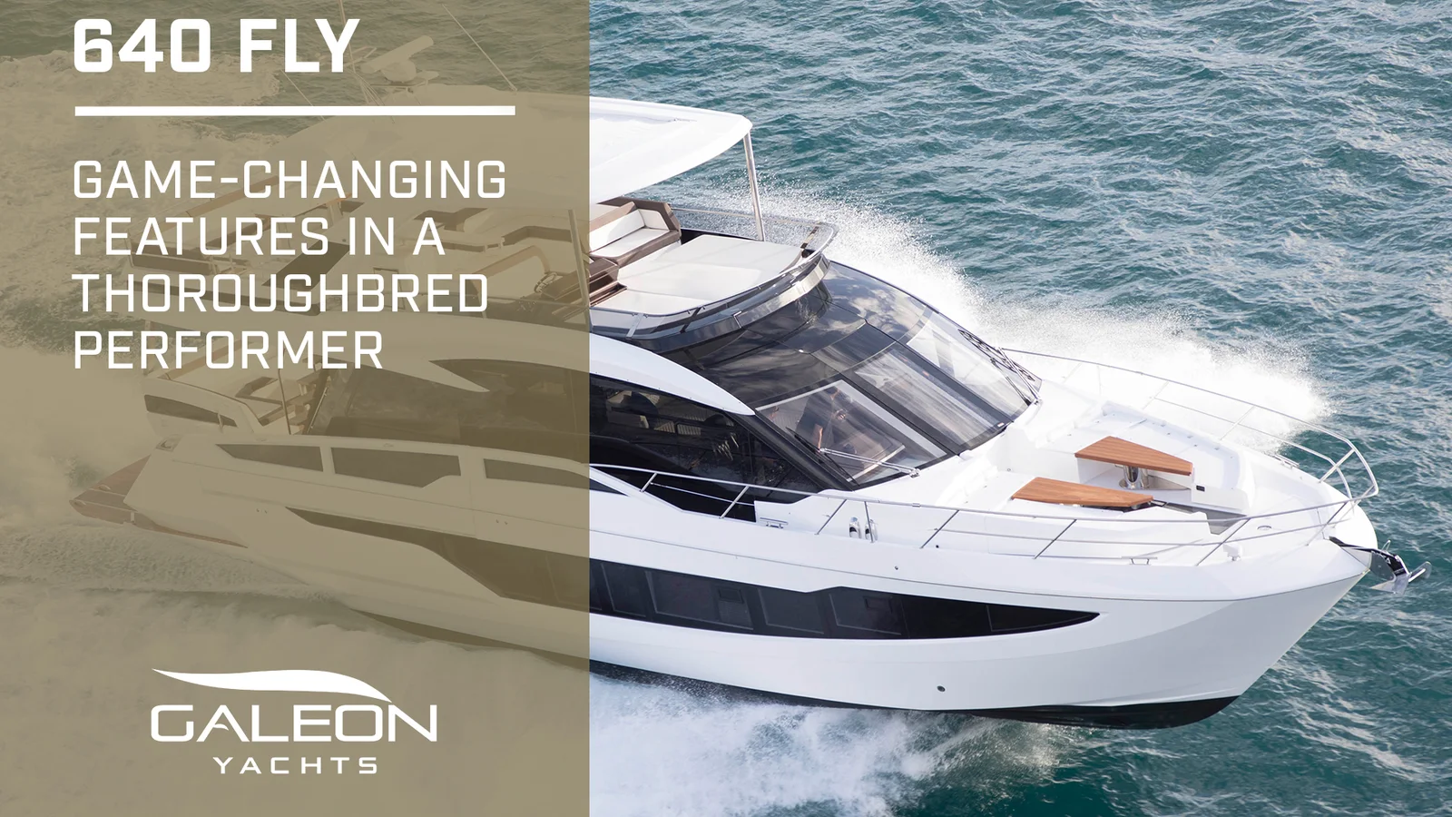 Official Galeon 640 FLY model image from Galeon Yachts.