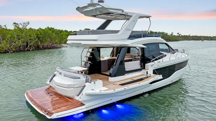 Official Galeon 500 FLY model image from Galeon Yachts.
