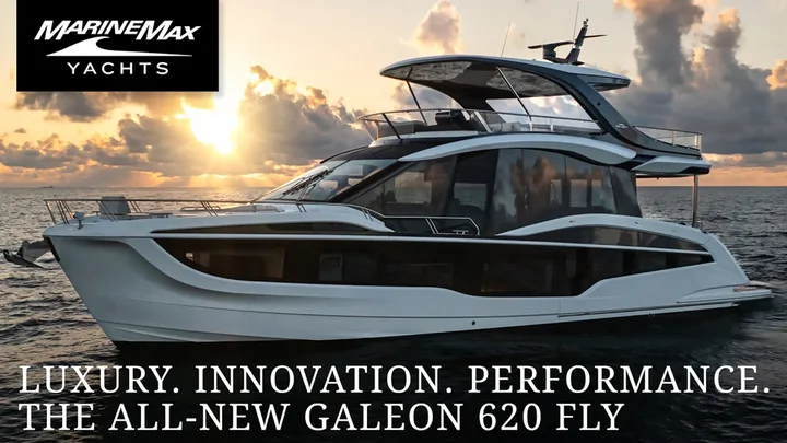 Official Galeon 620 FLY model image from Galeon Yachts.