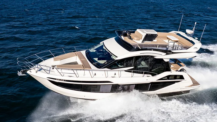 Official Galeon 480 FLY model image from Galeon Yachts.