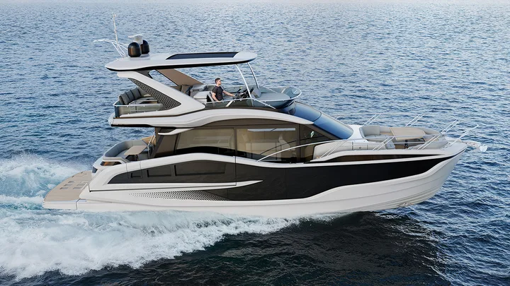Official Galeon 520 FLY model image from Galeon Yachts.