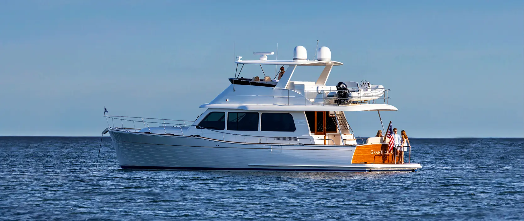 Official Grand Banks 54 model image from Grand Banks Yachts.