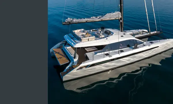 21.95m Gunboat 72 Flybridge Leads Builder's Cannes Water Display