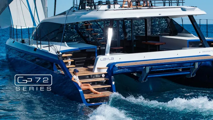Official Gunboat 72 model image from Gunboat.