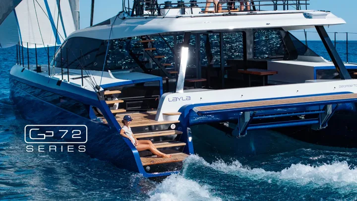 Official Gunboat 72 model image from Gunboat.