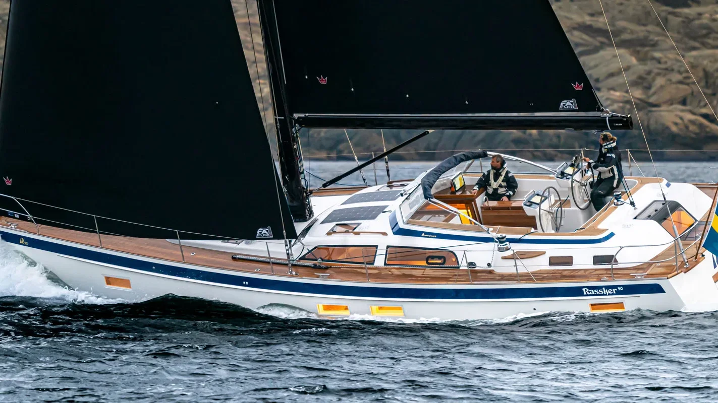 Official Hallberg-Rassy 50 model image from Hallberg-Rassy.