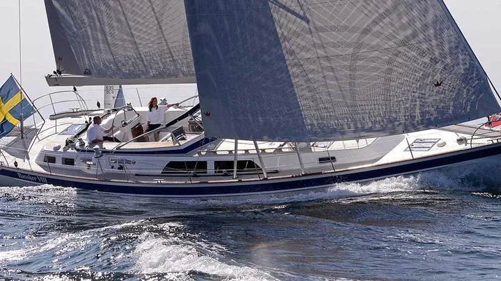 Official Hallberg-Rassy 55 model image from Hallberg-Rassy.
