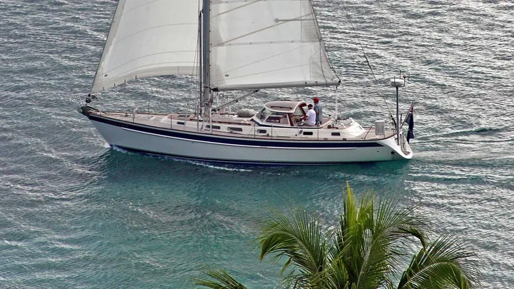 Official Hallberg-Rassy 46 model image from Hallberg-Rassy.